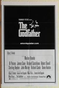 c815 GODFATHER one-sheet movie poster '72 Francis Ford Coppola, Al Pacino
