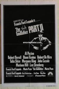 c816 GODFATHER 2 one-sheet movie poster '74 De Niro, Coppola, Al Pacino