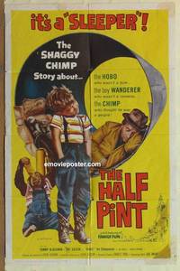 c879 HALF PINT one-sheet movie poster '59 the shaggy chimp story!