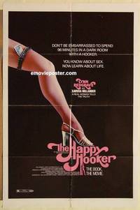 c888 HAPPY HOOKER one-sheet movie poster '75 Lynn Redgrave, sexy leg!
