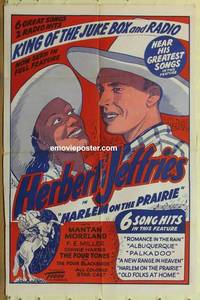 c896 HARLEM ON THE PRAIRIE one-sheet movie poster R48 Toddy Pictures!