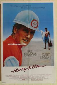 c901 HARRY & SON one-sheet movie poster '84 Paul Newman, Robby Benson