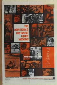 c906 HAVING A WILD WEEKEND one-sheet movie poster '65 The Dave Clark 5!