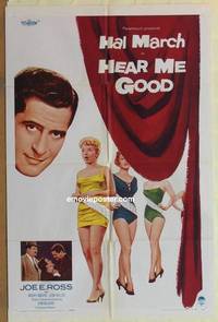 c911 HEAR ME GOOD one-sheet movie poster '57 Hal March, Joe E. Ross