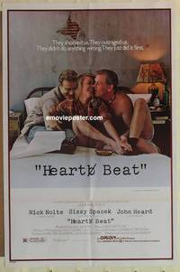 c912 HEART BEAT one-sheet movie poster '80 Nick Nolte, Sissy Spacek
