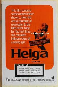 c919 HELGA one-sheet movie poster '68 sex classic!
