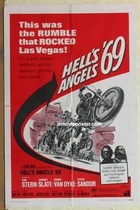 c927 HELL'S ANGELS '69 one-sheet movie poster '69 bikers!