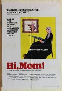c941 HI MOM! one-sheet movie poster '70 early Robert De Niro, De Palma
