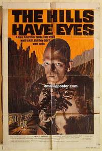 c953 HILLS HAVE EYES one-sheet movie poster '78 Wes Craven horror!