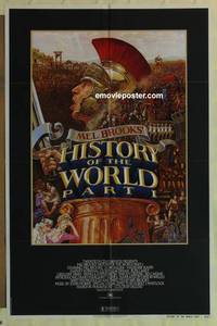 c956 HISTORY OF THE WORLD PART I one-sheet movie poster '81 Mel Brooks