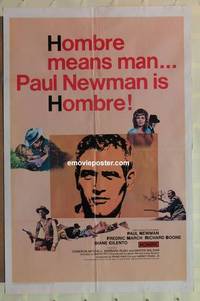 c969 HOMBRE one-sheet movie poster '66 Paul Newman, Fredric March, Boone