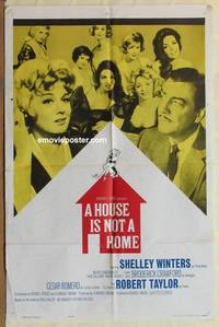 d002 HOUSE IS NOT A HOME one-sheet movie poster '64 Shelley Winters