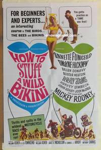 d017 HOW TO STUFF A WILD BIKINI one-sheet movie poster '65 Annette