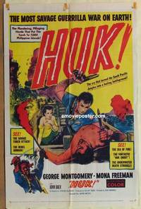d023 HUK one-sheet movie poster '56 George Montgomery, Mona Freeman