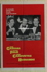 d030 HUSBANDS one-sheet movie poster '70 Ben Gazzara, Falk, Cassavetes