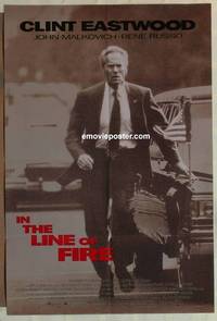 d052 IN THE LINE OF FIRE DS one-sheet movie poster '93 Clint Eastwood