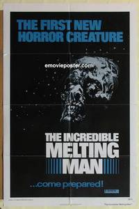 d055 INCREDIBLE MELTING MAN one-sheet movie poster '77 AIP horror!