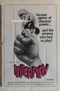 d066 INTERPLAY one-sheet movie poster '70 bizzare games of obscene power!
