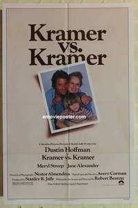 d095 KRAMER VS KRAMER one-sheet movie poster '79 Hoffman, Streep