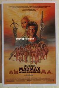 d114 MAD MAX BEYOND THUNDERDOME one-sheet movie poster '85 Mel Gibson