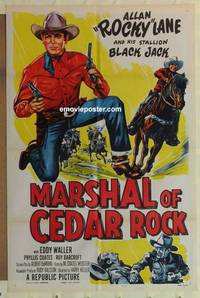 d116 MARSHAL OF CEDAR ROCK one-sheet movie poster '53 Allan Rocky Lane