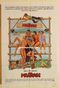 d118 MEATBALLS one-sheet movie poster '79 Bill Murray, Ivan Reitman
