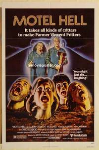 d121 MOTEL HELL one-sheet movie poster '80 Rory Calhoun, classic tagline!