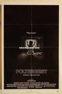 d145 POLTERGEIST one-sheet movie poster '82 Tobe Hooper, Craig T Nelson