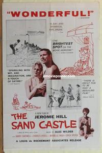 d159 SAND CASTLE one-sheet movie poster '61 sparkling w/wit & imagination!