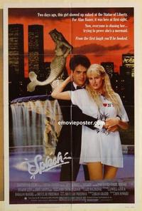 d171 SPLASH one-sheet movie poster '84 Tom Hanks, mermaid Daryl Hannah!