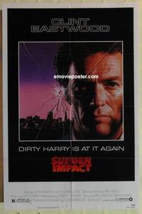 d177 SUDDEN IMPACT one-sheet movie poster '83 Clint Eastwood, Dirty Harry