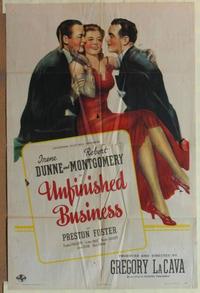 d199 UNFINISHED BUSINESS style D one-sheet movie poster '41