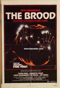 g040 BROOD one-sheet movie poster '79 David Cronenberg, Oliver Reed