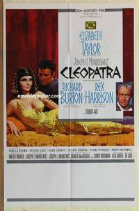 g054 CLEOPATRA Spanish/US one-sheet movie poster '64 Liz Taylor, Burton