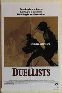 g096 DUELLISTS one-sheet movie poster '77 Ridley Scott, Carradine, Keitel