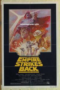 g102 EMPIRE STRIKES BACK 1sh movie poster R81 George Lucas classic!