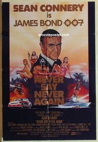 g554 NEVER SAY NEVER AGAIN int'l 1sh movie poster '83 Connery, Bond