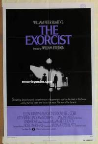 g113 EXORCIST int'l one-sheet movie poster '74 William Friedkin, Von Sydow