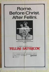g120 FELLINI SATYRICON one-sheet movie poster '70 Italian, cult classic!