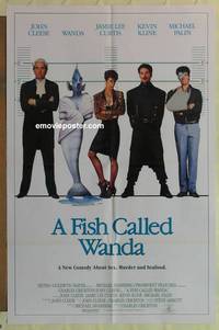 g125 FISH CALLED WANDA one-sheet movie poster '88 John Cleese, Curtis