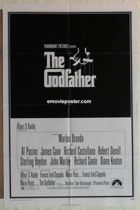g154 GODFATHER one-sheet movie poster '72 Francis Ford Coppola, Al Pacino