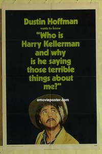 h235 WHO IS HARRY KELLERMAN teaser one-sheet movie poster '71 Dustin Hoffman