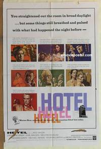g184 HOTEL one-sheet movie poster '67 Arthur Hailey, Rod Taylor
