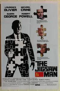 g220 JIGSAW MAN one-sheet movie poster '83 Laurence Olivier, Michael Caine