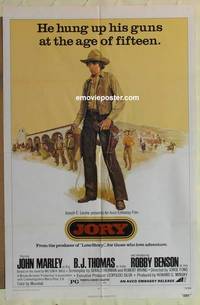 g226 JORY one-sheet movie poster '72 retired fifteen year old gunslinger!