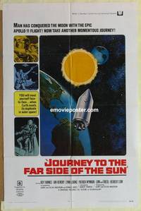 g231 JOURNEY TO THE FAR SIDE OF THE SUN one-sheet movie poster '69 sci-fi!