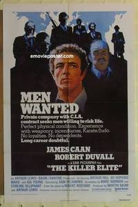 g264 KILLER ELITE one-sheet movie poster '75 James Caan, Sam Peckinpah