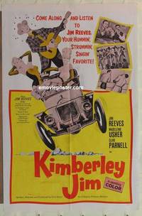 g268 KIMBERLY JIM one-sheet movie poster '65 Jim Reeves, country music!