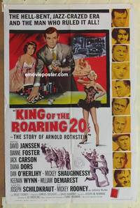 g276 KING OF THE ROARING 20'S one-sheet movie poster '61 David Janssen