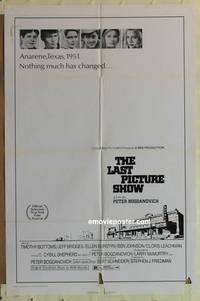 g312 LAST PICTURE SHOW one-sheet movie poster '71 Jeff Bridges, Bogdonovich
